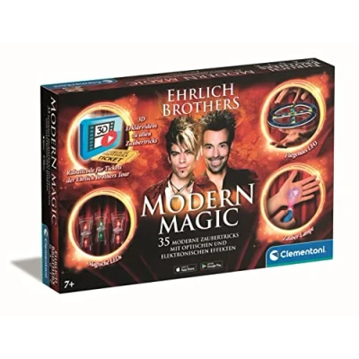 Abbildung von Clementoni Ehrlich Brothers Modern Magic Zauberkasten für Kinder ab 7 Jahren Magisches Equipment 35 Moderne Zaubertricks inkl. 3D Erklärvideos 59313
