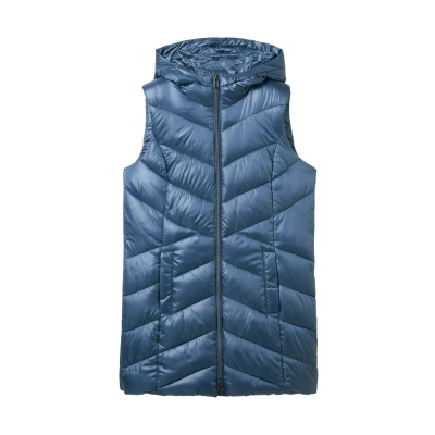 Abbildung von TOM Tailor Stepp MIT Kapuze Weste, Damen, Größe: Small, Nighttime blue