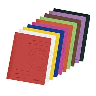 Abbildung von 10 Herlitz Manila Karton Schnellhefter/DIN A4 / Farben