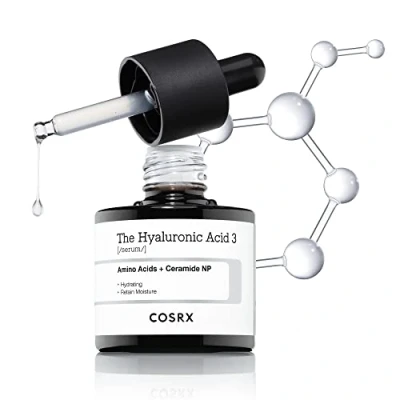Abbildung von COSRX Pure Hyaluronic Acid 3% Serum, Reines Hyaluron Serum hochdosiert mit reiner Hyaluronsäure &amp; Ceramide, Anti Aging Falten Feuchtigkeitspflege, für alle Hauttypen, Korean Skincare