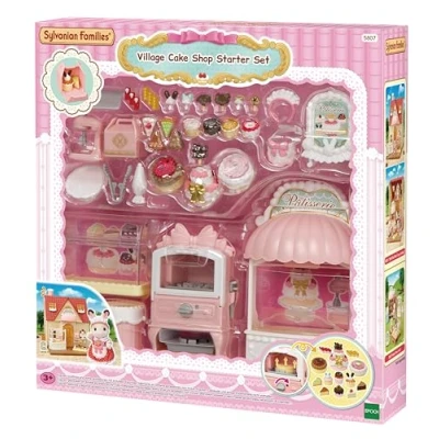 Abbildung von Sylvanian Families 5807 Dorfkonditorei Set für Starter Haus, Ergänzungsset inklusive Backofen mit Funktion und viel Zubehör, Spielzeug Kinder ab 3 Jahren