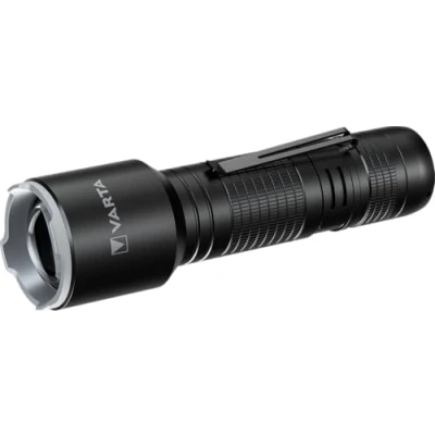Abbildung von VARTA Taschenlampe LED inkl. 3x AAA Batterien, Aluminium Light F30 Pro Leuchte, Lampe mit drei Leuchtmodi, Taschenleuchte Aluminiumgehäuse, texturiertem Griff, stoßfest