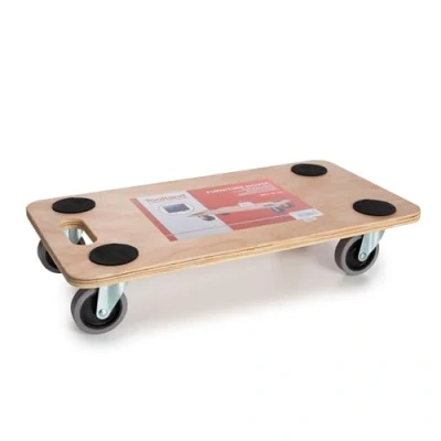 Abbildung von TOOLLAND QT106 Sperrholz Transport Roller, 150 kg Maximal Tragkraft, 56 cm Länge x 30 Breite 175678