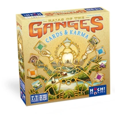 Abbildung von HUCH! Rajas of the Ganges Cards &amp; Karma Strategiespiele Gesellschaftsspiele Das Kartenspiel zum Spiele Klassiker Familienspiele Brettspiele für 2 bis 4 Spieler ab 12 Jahren