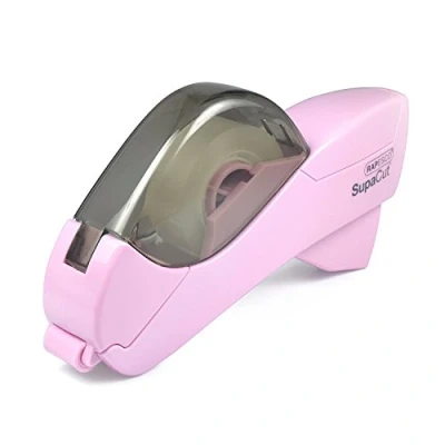 Abbildung von Rapesco 1441 SupaCut Klebebandspender mit 2 Klebebandrollen, Rosa