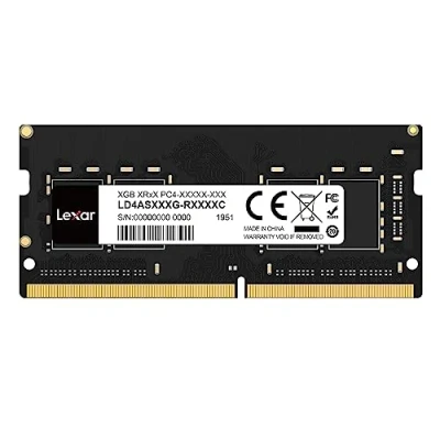 Abbildung von Lexar SODIMM DDR4 16GB, 3200 MHz Laptop RAM, 260 Pin Speicher, Hochleistungs SO DIMM, PC Computerspeicher, Arbeitsspeicher (LD4AS016G B3200ASST)