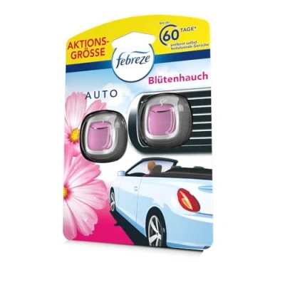 Abbildung von Febreze Autolufterfrischer Duo Pack Blütenhauch, 2x2ml, entfernt selbst festsitzende Gerüche