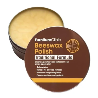 Abbildung von Furniture Clinic Bienenwachspolitur für Holz und Möbel 200 ml natürliches Bienenwachs alle Holzarten Farben