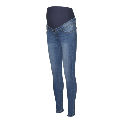 Abbildung von Mamalicious Mlmila Jeans Skinny Fit, Damen, Größe: 36, Medium blue denim