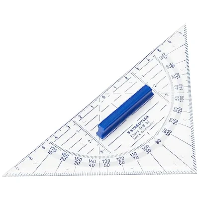 Abbildung von STAEDTLER 568 36 Geodreieck 16cm (mit abnehmbarem Griff)