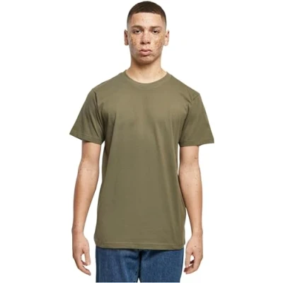 Abbildung von Build Your Brand Herren T Shirt Round Neck, olive, XL