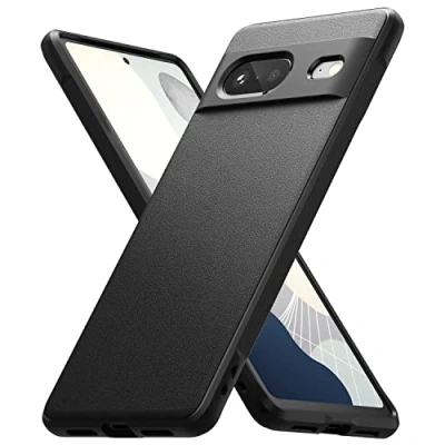 Abbildung von Ringke Onyx Kompatibel mit Google Pixel 7 Hülle, Verbesserte Griffigkeit Robustes Flexibles TPU Robuste Stoßfängerabdeckung für 5G (2022) Black