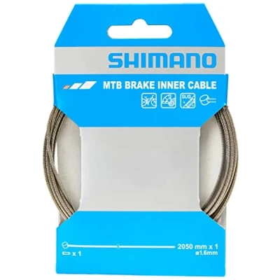 Abbildung von Shimano Unisex Erwachsene Bremszug MTB, Silber/Schwarz, Länge: 2.05 mm