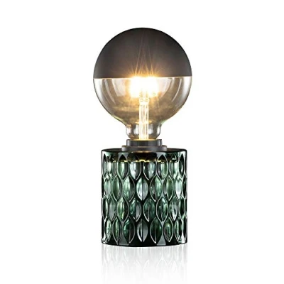 Abbildung von Pauleen 48023 Crystal Magic Tischleuchte max. 20W Tischlampe für E27 Lampen Nachttischlampe Grün 230V Glas ohne Leuchtmittel