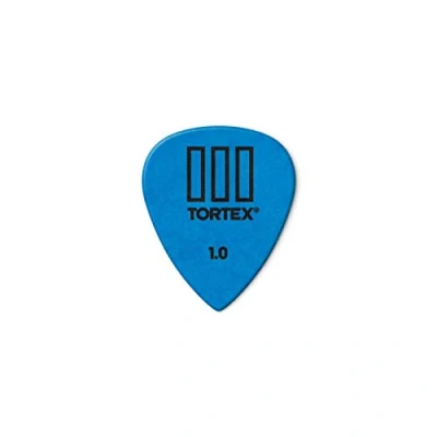 Abbildung von Dunlop Tortex T3 Gitarrenplektrum / Picks mit scharfer Spitze 12 Stück 1.0mm