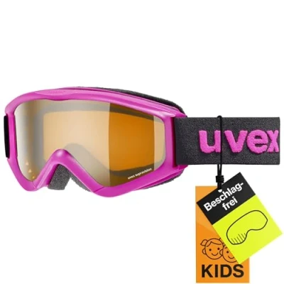 Abbildung von uvex speedy pro Skibrille für Kinder konstrastverstärkend vergrößertes, beschlagfreies Sichtfeld pink/lasergold one size