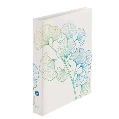 Abbildung von herlitz 50033423 Ringbuch maX.file, A4, 2 Ring Mechanik, Motiv: GREENline Ginkgo, 1 Stück