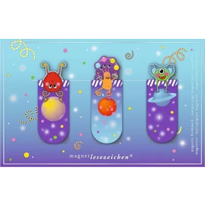 Abbildung von moses. Magnetlesezeichen Monster 3er Set magnetischer Lesezeichen mit lustigen Motiven, ideales Lesezubehör für Kinder und Erwachsene