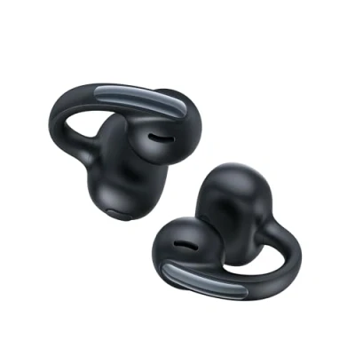 Abbildung von Baseus Bowie MC1 Open Ear Kopfhörer, Ohrclip mit Beeindruckender Klang, Adaptiver Bassverstärkung, Bluetooth 5,4, Geräuschunterdrückung bei Anrufen, IP57, 40H Akk, 5,2g Buds Interstellar Schwarz