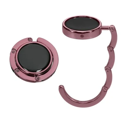 Abbildung von kwmobile Taschenhalter für Tisch 2x Faltbare Antirutsch Handtaschenhalter Haken Taschen Aufhänger Geschenkidee Gadgets Frauen Taschenhaken Set