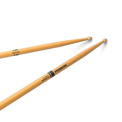 Abbildung von ProMark Schlagzeug Sticks Rebound 5A Drum ActiveGrip Wird klebriger, wenn die Hände schwitzen Active Grip Finish, Eichel Tipp, Hickoryholz 1 Paar