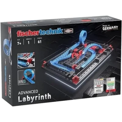 Abbildung von fischertechnik 569016 Advanced Labyrinth / Baukasten für Kinder ab 7 Jahre, Konstruktionsspielzeug, Kugelspiel mit Balance Ball, Schwarz