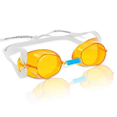 Abbildung von Malmsten Schwedenbrille Classic Schwimmbrille Swedish Goggles Montageset (orange)