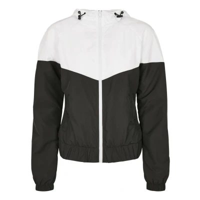 Abbildung von Urban Classics Arrow Windbreaker, Damen, Größe: 3XL, White/black