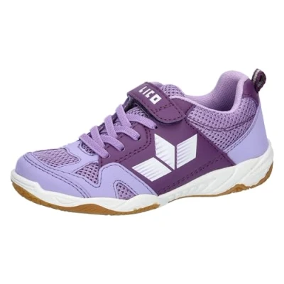 Abbildung von Lico Unisex Kinder Sport Vs Hallenturnschuhe, Lila Weisss, 37 EU