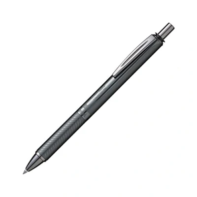 Abbildung von Pentel BL407MA A EnerGel Sterling Liquid Gel Tintenroller, Gehäuse Anthrazit, Strichstärke 0.35 mm, Kugeldurchmesser 0.7 Schreibfarbe Schwarz, 1 Stück (1er Pack)