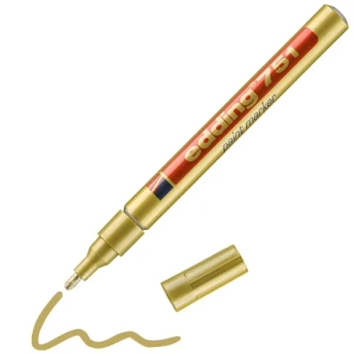 Abbildung von Edding 751 53 Paintmarker gold Kunststoffspitze 1 2mm Strichbreite