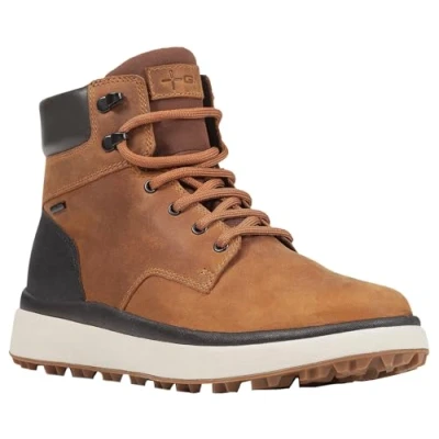 Abbildung von Geox Schnürstiefelette, Herren, Größe: 43, Ochre black Schuhe