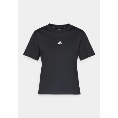 Abbildung von adidas Sportswear Essentials Small LOGO Tshirt basic, Damen, Größe: Small, Black/white