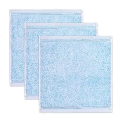 Abbildung von möve Superwuschel Seiftuch 30 x cm aus 100% Baumwolle, aquamarine 3er Set