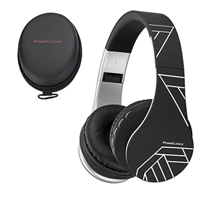 Abbildung von PowerLocus P1 Bluetooth Kopfhörer Kabellos, Wireless 5.0 Over Ear, Ear mit mikrofon, Verbesserte Stereo Bass Sound, Faltbare für iPhone,Android,PC,iPad,TV