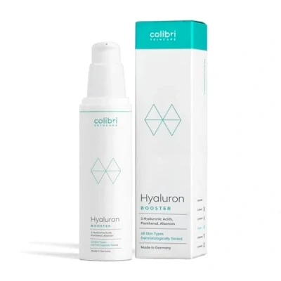 Abbildung von colibri skincare Hyaluron Booster 50ml Hyaluronsäure Serum hochdosiert Anti Aging Gesicht hyaluronic acid Gesichtspflege Feuchtigkeitsserum für Männer und Frauen Made in Germany