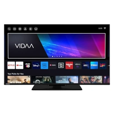 Abbildung von Toshiba 43 Zoll VIDAA TV Fernseher (4K UHD Smart TV, HDR Dolby Vision, Triple Tuner, Bluetooth, Audio) 43UV3463DAW