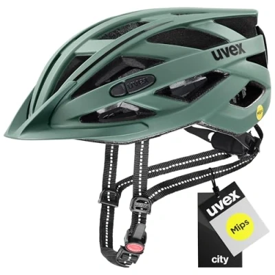 Abbildung von uvex City i vo MIPS leichter Helm für Damen und Herren Sysytem waschbare Innenausstattung moss green matt 52 57 cm