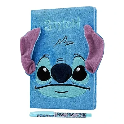 Abbildung von Disney Stitch Notizbuch, Geschenkset, Lilo und Stitch, A5, Plüsch Stift