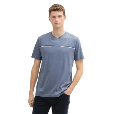 Abbildung von TOM Tailor Tshirt print, Herren, Größe: Medium, Dove grey