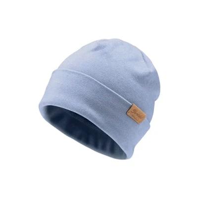 Abbildung von Sterntaler Beanie aus feiner Strickware Unisex Baby und Kinder Mütze mit Umschlag Übergangsmütze einfarbig samtblau, 55
