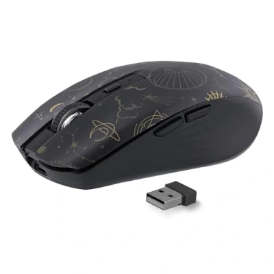 Abbildung von T&#039;nB Kabellose Maus, Trendy Farbig, Dual Mode Bluetooth und USB A, Wiederaufladbar, Hohe Batterielebensdauer, 1600 DPI Genauigkeit, 6 Tasten Modell Astro