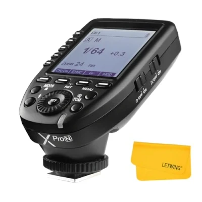 Abbildung von Godox Xpro N TTL 2.4 G Wireless Blitzauslöser Flash für Nikon，1/8000s HSS, Großes Display Schräg Design，5 Dedicated Gruppe Knöpfe