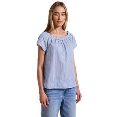 Abbildung von Street One Gestreifte Bluse, Damen, Größe: 42, Blau