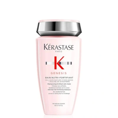 Abbildung von Kérastase Shampoo für normales bis trockenes und geschwächtes Haar, Kräftigendes entwirrendes Haarbad, Bain Nutri Fortifiant, Genesis, 250 ml