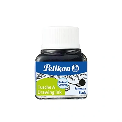 Abbildung von Pelikan 201665 Tusche, 10ml Glas, schwarz