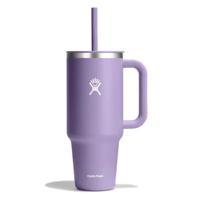 Abbildung von Hydro Flask Reise Tumbler 1180 ml (40 oz) mit verschließbarem Press In Trinkhalmdeckel Edelstahl Doppelwand Vakuumisolierung Spritzwassergeschützter Deckel Moonshadow