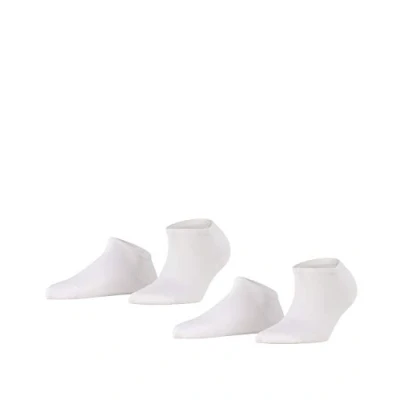 Abbildung von ESPRIT Damen Sneakersocken Uni 2 Pack W SN Baumwolle kurz einfarbig Paar, Weiß (White 2000), 35 38