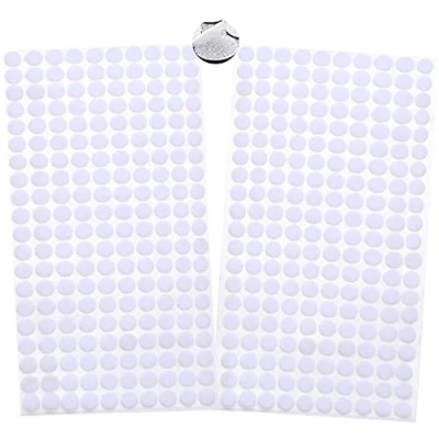 Abbildung von saizone Klett Klebepunkte,Klettpunkte Selbstklebend 10mm,400 Stück Punkte 200 Paar Schlaufe Self Adhesive Klebend Klettverschluss für Papier,Metall,Kunststoff,Glas,Leder (Weiß)