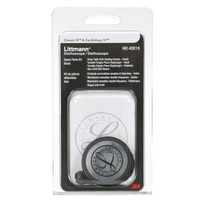 Abbildung von 3M Littmann Stethoskop Ersatzteil Set, Classic III, Cardiology IV und CORE, 40016 , schwarz